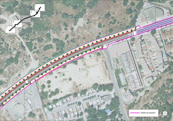 Nuevo paso de l'Alfàs para iniciar la remodelación del Camí Vell d'Altea