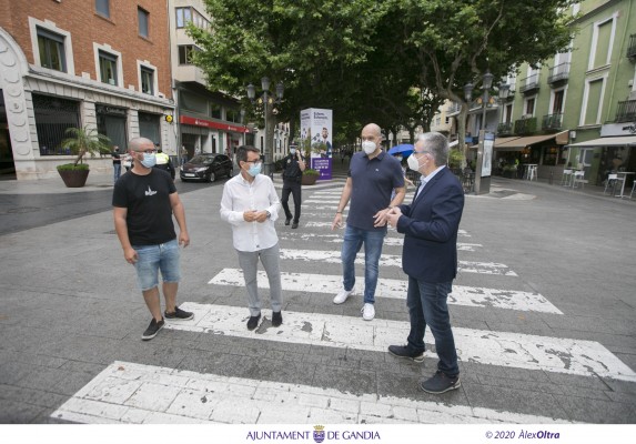 Gandia cierra provisionalmente al tráfico su centro histórico a partir del viernes