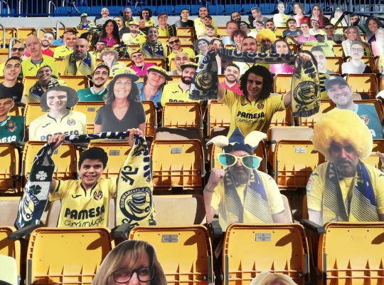 Avatares de la afición 'grogueta' en las gradas: el Villarreal busca llenar de ambiente La Cerámica 