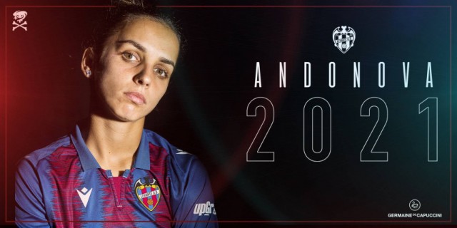 Andonova amplía su contrato con el Levante UD Femenino para la próxima temporada