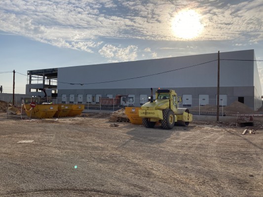 Grupo Lar finalizará las obras de su centro logístico de Quart de Poblet en septiembre 