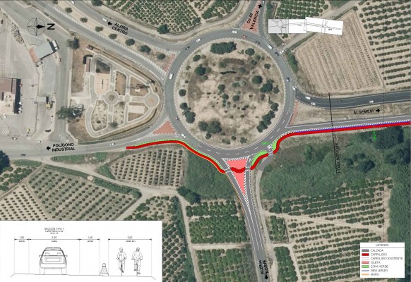 La Generalitat aprova el carril bici que unirà Alzira, Algemesí i Guadassuar