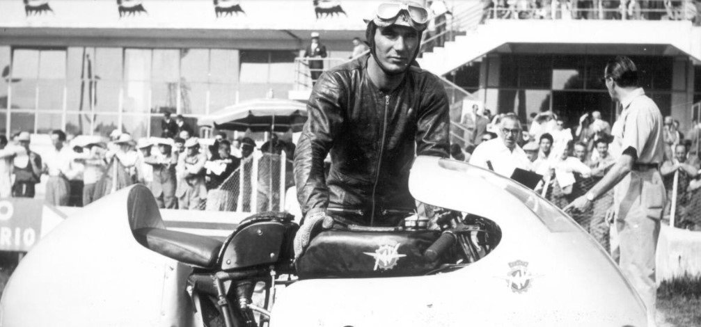 El piloto italiano Carlo Ubbiali, nueve veces campeón del mundo de motociclismo. Foto: MOTOGP.COM - 