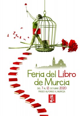 Rubén Lucas ilustra el cartel de la Feria del Libro de Murcia 2020