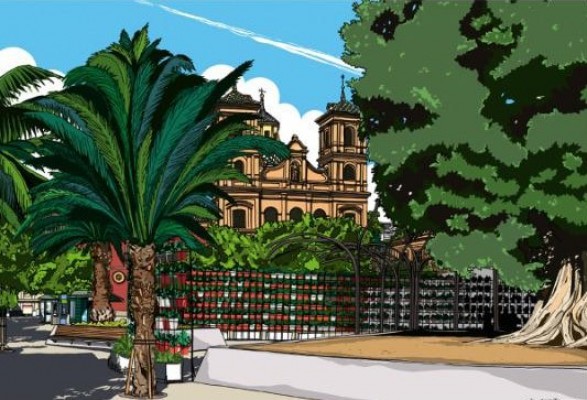El arte que ya se puede tocar en el corazón de Murcia: Artístico CE arranca con 'Los rincones de mi barrio' 