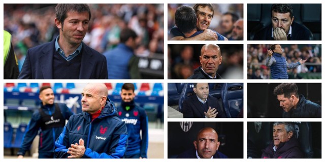 Así están los banquillos de LaLiga 
