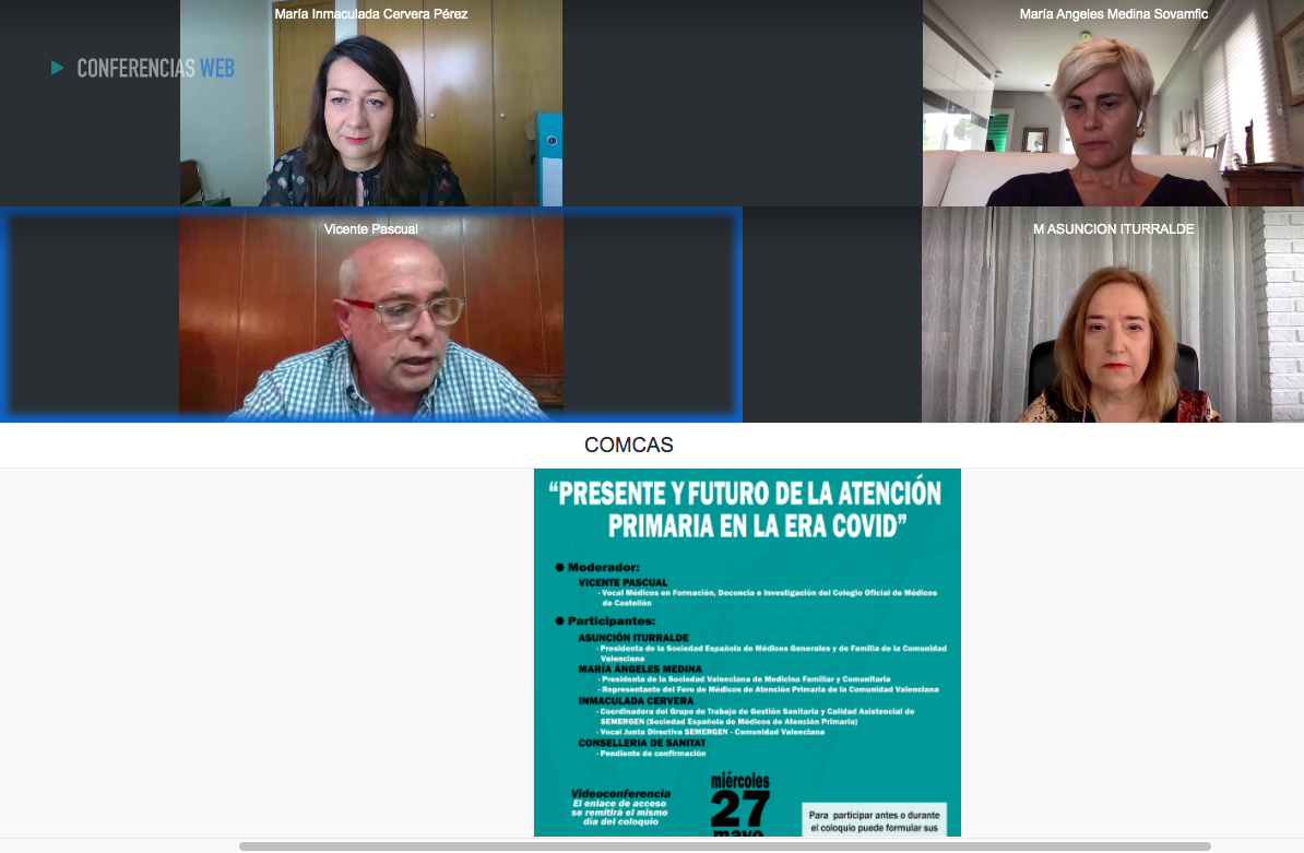 El Colegio de Médicos afea a Sanitat su ausencia en el debate sobre la Primaria en la desescalada
