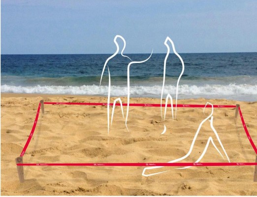 Turismo Gandia incluirá un 'kit de separación' en su dispositivo de acceso a la playa