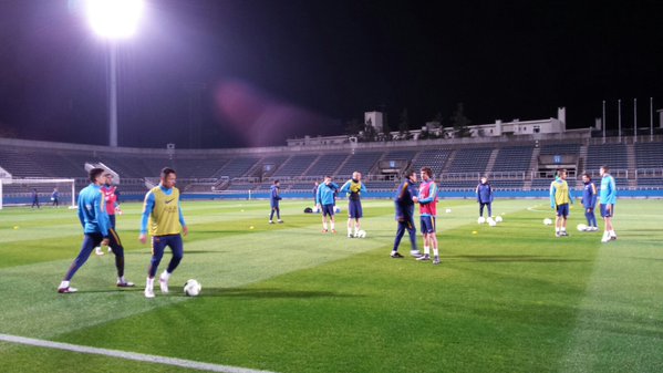 El Barça realiza en Yokohama su primer entrenamiento en Japón