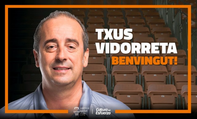 Valencia Basket anuncia el fichaje del técnico Txus Vidorreta por una campaña
