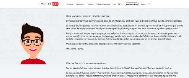 La empresa del exrector Pedreño, favorita para implantar también un chatbot en Justicia
