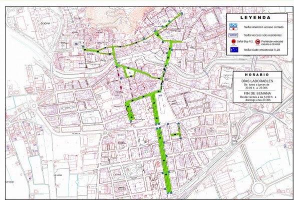 El Ayuntamiento de Orihuela amplía la peatonalización de sus calles uniendo el Casco Histórico con el centro urbano