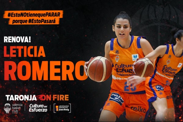 Valencia Basket y Leticia Romero alcanzan un acuerdo para la renovación de la base canaria