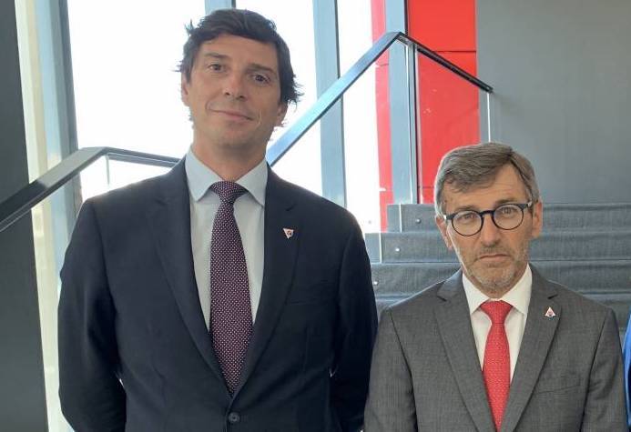 El secretario general y el presidente de Anffecc, Manuel Breva y Joaquín Font de Mora, respectivamente. - 