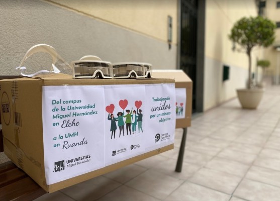 La UMH envía material de protección frente al Covid-19 a sanitarios de Ruanda
