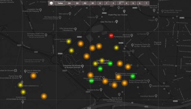 La UA utilizará el wifi para controlar en tiempo real
las aglomeraciones en el campus
