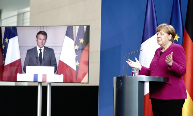 Merkel y Macron plantean un fondo de recuperación de 500.000 millones solo en transferencias