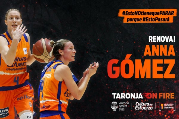 Anna Gómez renueva su contrato con Valencia Basket una temporada más