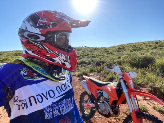 El valenciano Daniel Albero retoma su preparación con su nueva moto con vistas a la Baja Aragón