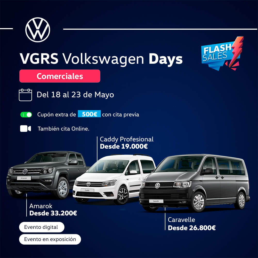 VGRS Volkswagen Days: La mejor oportunidad para adquirir tú vehículo comercial Volkswagen en Levante Wagen