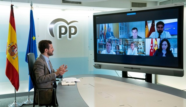 Casado y los barones del PP, incluido Miras, rechazan la prórroga de un mes