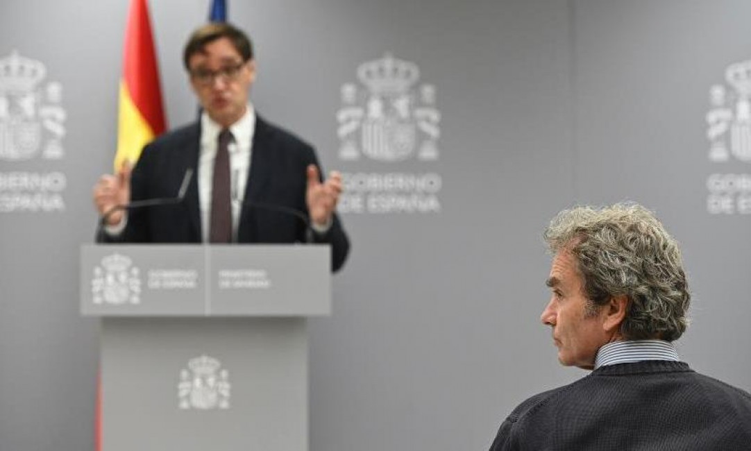 Salvador Illa y Fernando Simón. Foto: MONCLOA - 