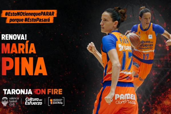 María Pina renueva con Valencia Basket
