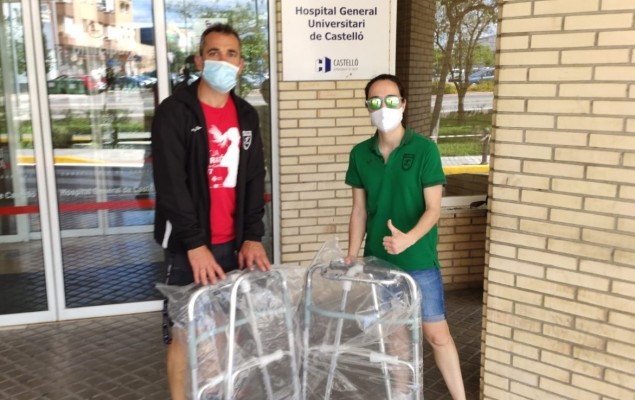 La UAC dona 26 andadores al Hospital General de Castelló para los enfermos de covid-19