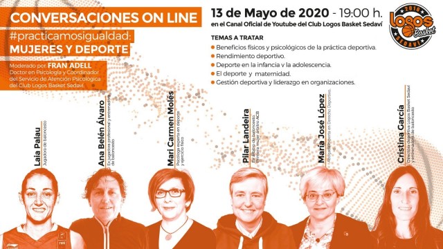 El Logos Basket Sedaví lanza el encuentro online '#Practicamosigualdad: Mujeres y Deporte'