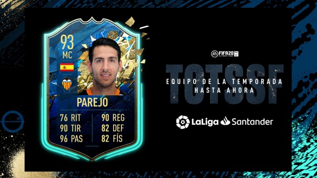 Parejo se cuela en el equipo de la temporada de FIFA 20