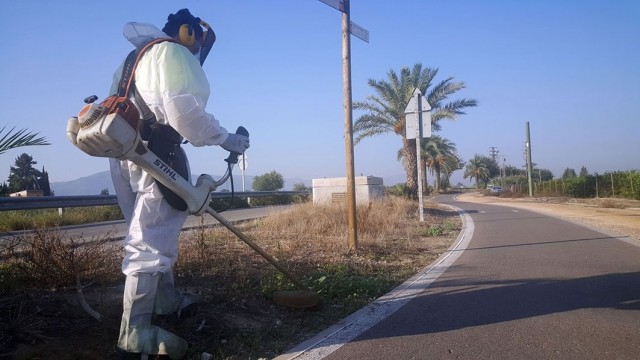 El carril bici entre La Contraparada y El Raal de Murcia se pone a punto para la 'nueva realidad'