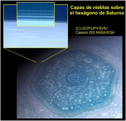 Científicos españoles descubren en Saturno el sistema de nieblas en capas 
