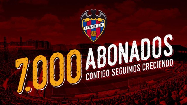 El Levante UD supera los 7000 abonados para la temporada 17-18 tras la primera semana de venta de abonos