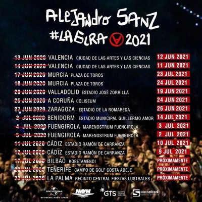 El covid-19 puede con #LaGira: Alejandro Sanz reprograma toda su gira española para 2021