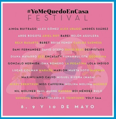 Arde Bogotá, Funambulista y Muerdo, entre los artistas invitados al #YoMeQuedoEnCasa Festival