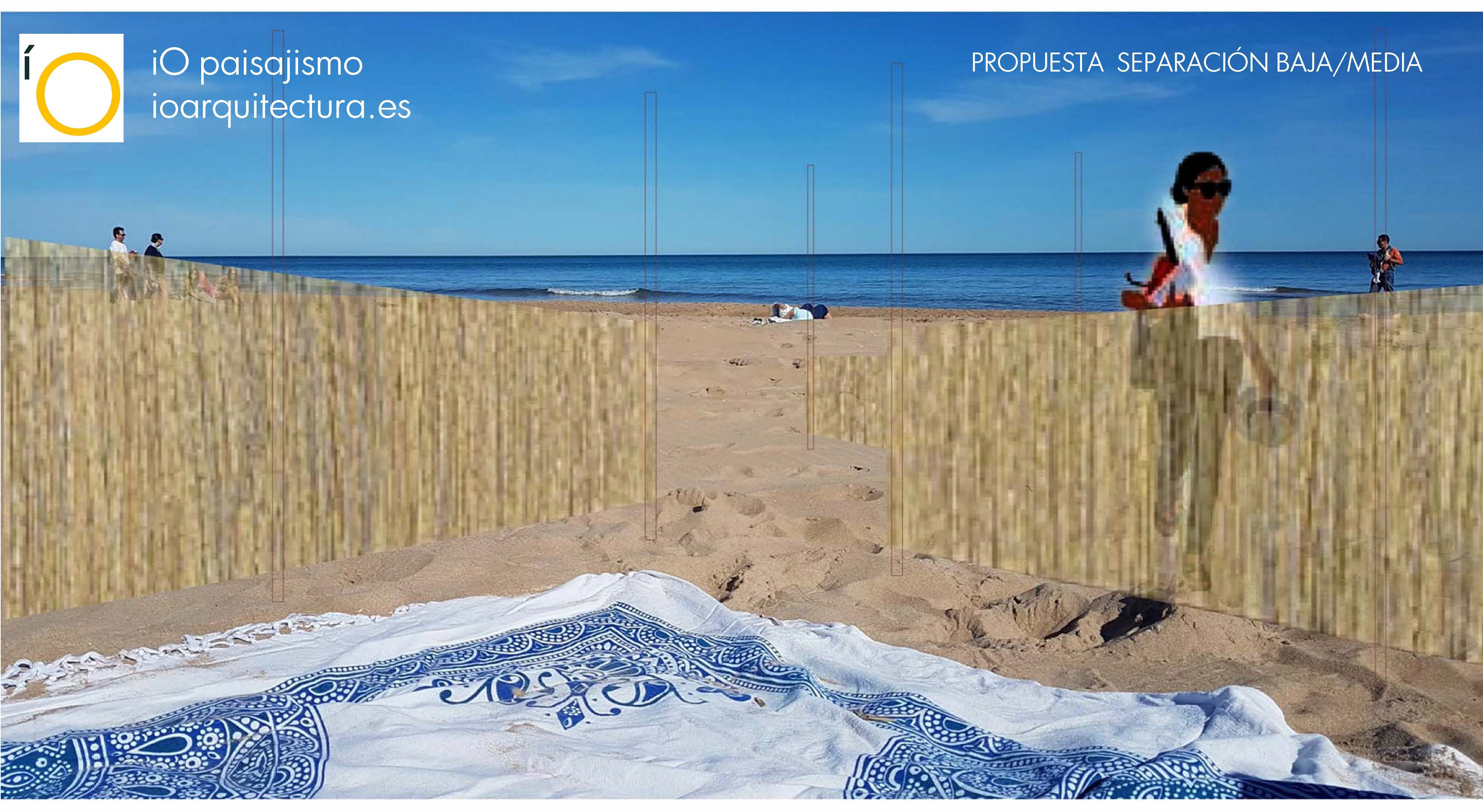 Io Arquitectura diseña separadores naturales para la vuelta a las playas en el desconfinamiento
