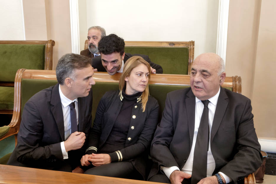 Los cuatro concejales de Ciudadanos en el Ayuntamiento de Castelló. Foto: Antonio Pradas - 