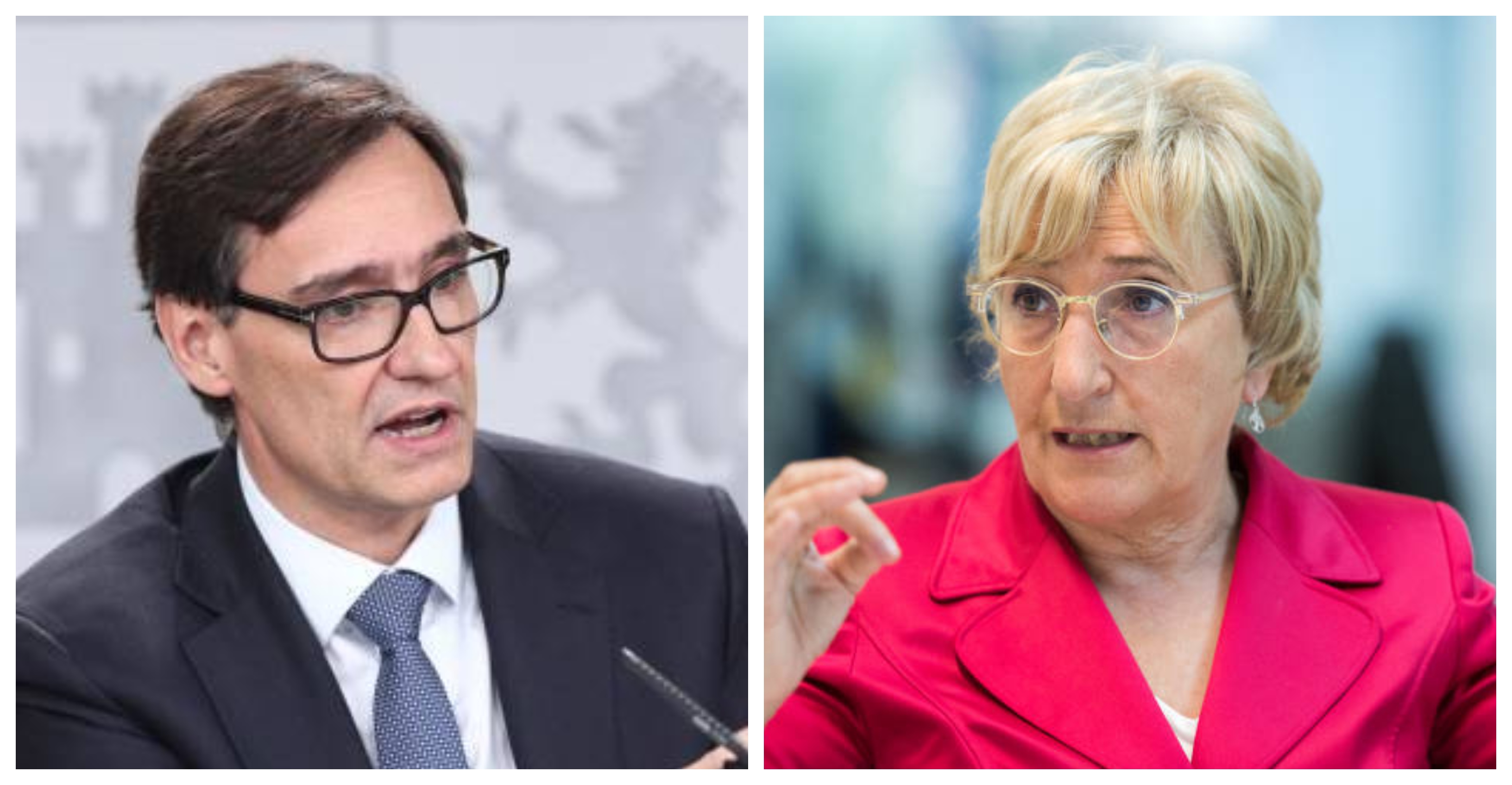 El ministro de Sanidad, Salvador Illa, y la consellera, Ana Barceló. Foto: VP - 