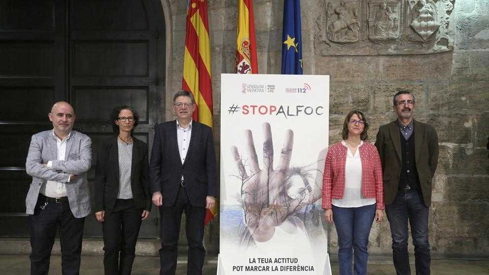 La Generalitat amplia la campaña 'Stop al foc' y apela a la responsabilidad ciudadana 