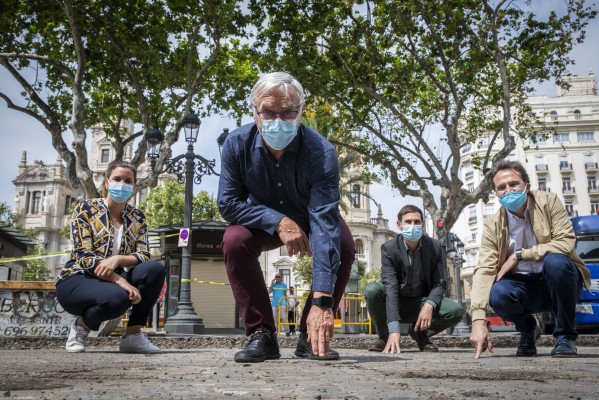 La plaza del Ayuntamiento de València será peatonal el próximo lunes