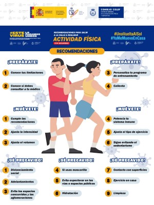 Recomendaciones para salir a la calle a realizar actividad física con seguridad