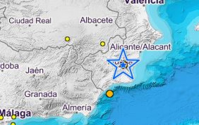 Un terremoto con epicentro en Beniel despierta de madrugada a vecinos de la Vega Baja