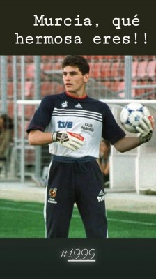 Casillas, con Murcia en el corazón: 