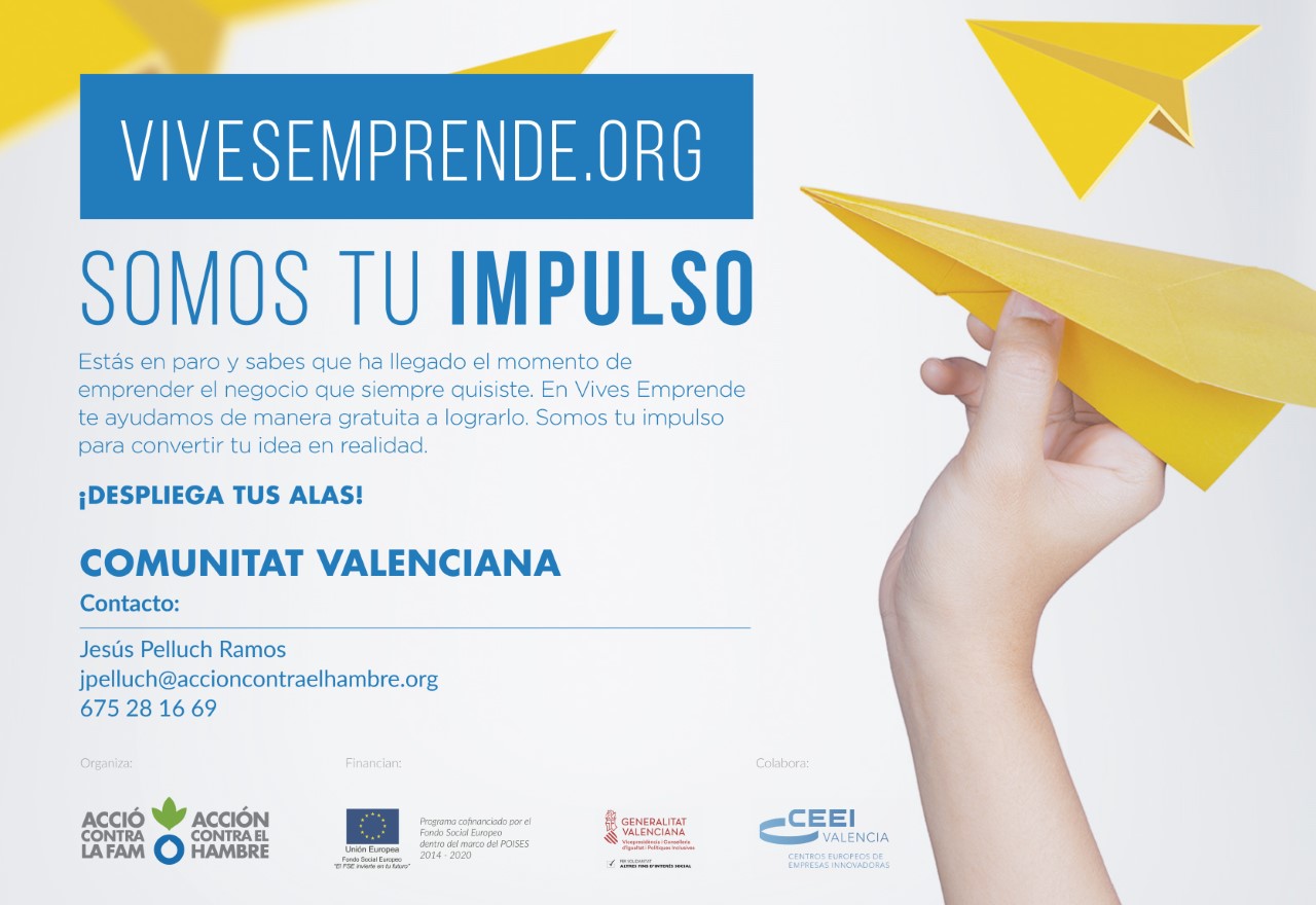 Vives Emprende, el Programa Online para desempleados de Acción contra el Hambre
