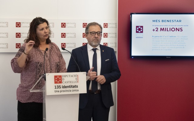 La Diputación destinará este año 1,4 millones de euros para activar iniciativas sociales en Castellón