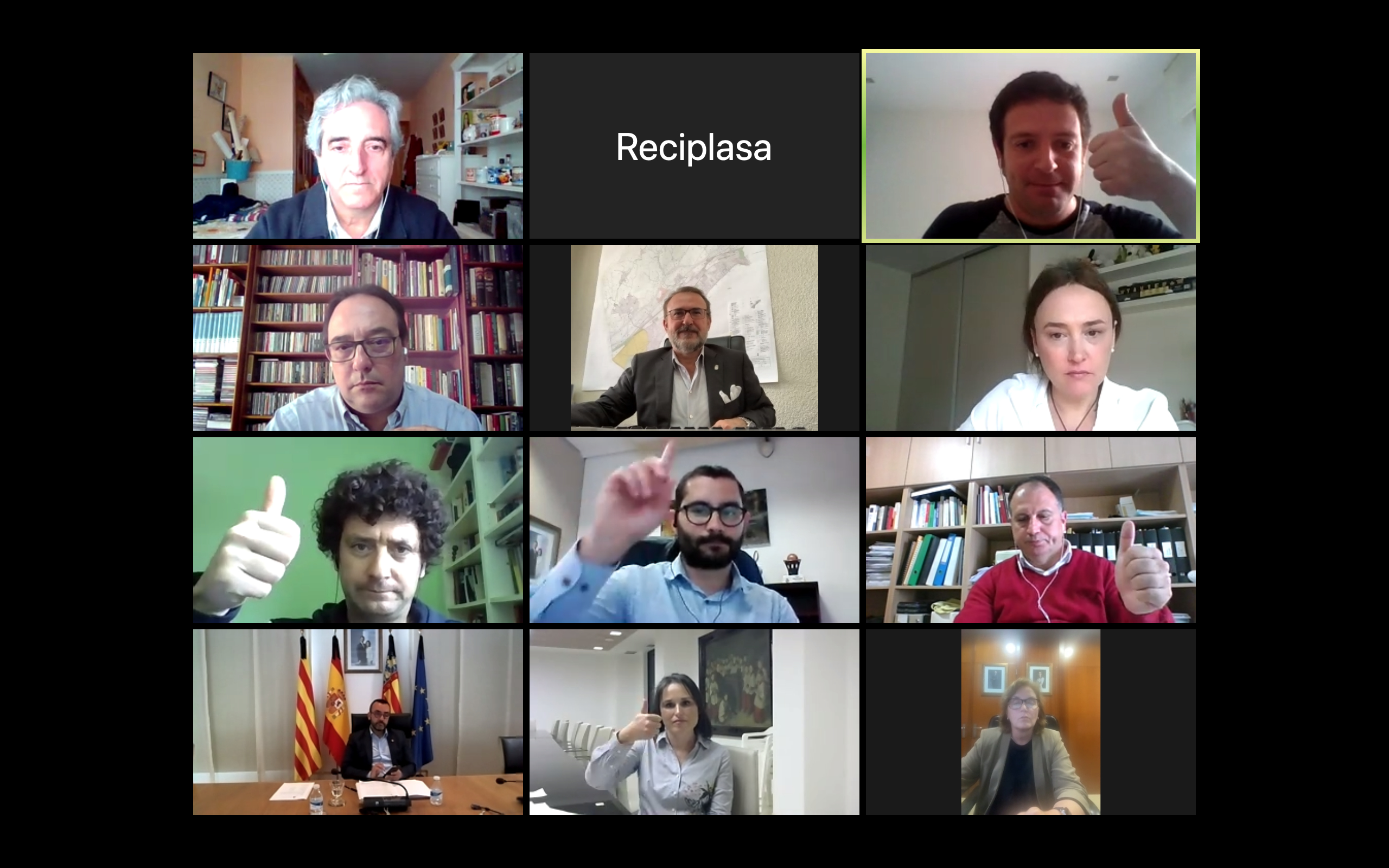 Captura de pantalla del consejo de administración de Reciplasa, la empresa pública que se dedica a la gestión de residuos de la zona centro de la provincia de Castellón. - 