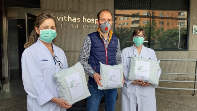 Montalt Mobility colabora con soytalentosolidario en la entrega de mascarillas higiénicas