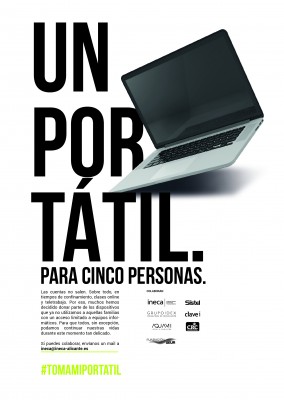 Ineca impulsa un proyecto solidario de recogida de
portátiles junto a varias empresas