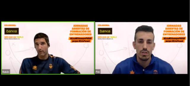 Así trabaja el Valencia Baskert femenino: Rubén Burgos y Pau Alcácer en la 3ª jornada de formación online