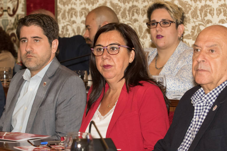 La edil socialista Lola Vílchez, en un pleno. Foto: PEPE OLIVARES - 